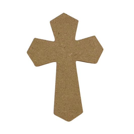 Unfinished Wood Cross 4 inch (Style 4)