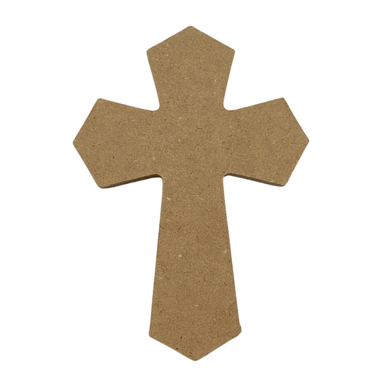 Unfinished Wood Cross 6 inch (Style 4)