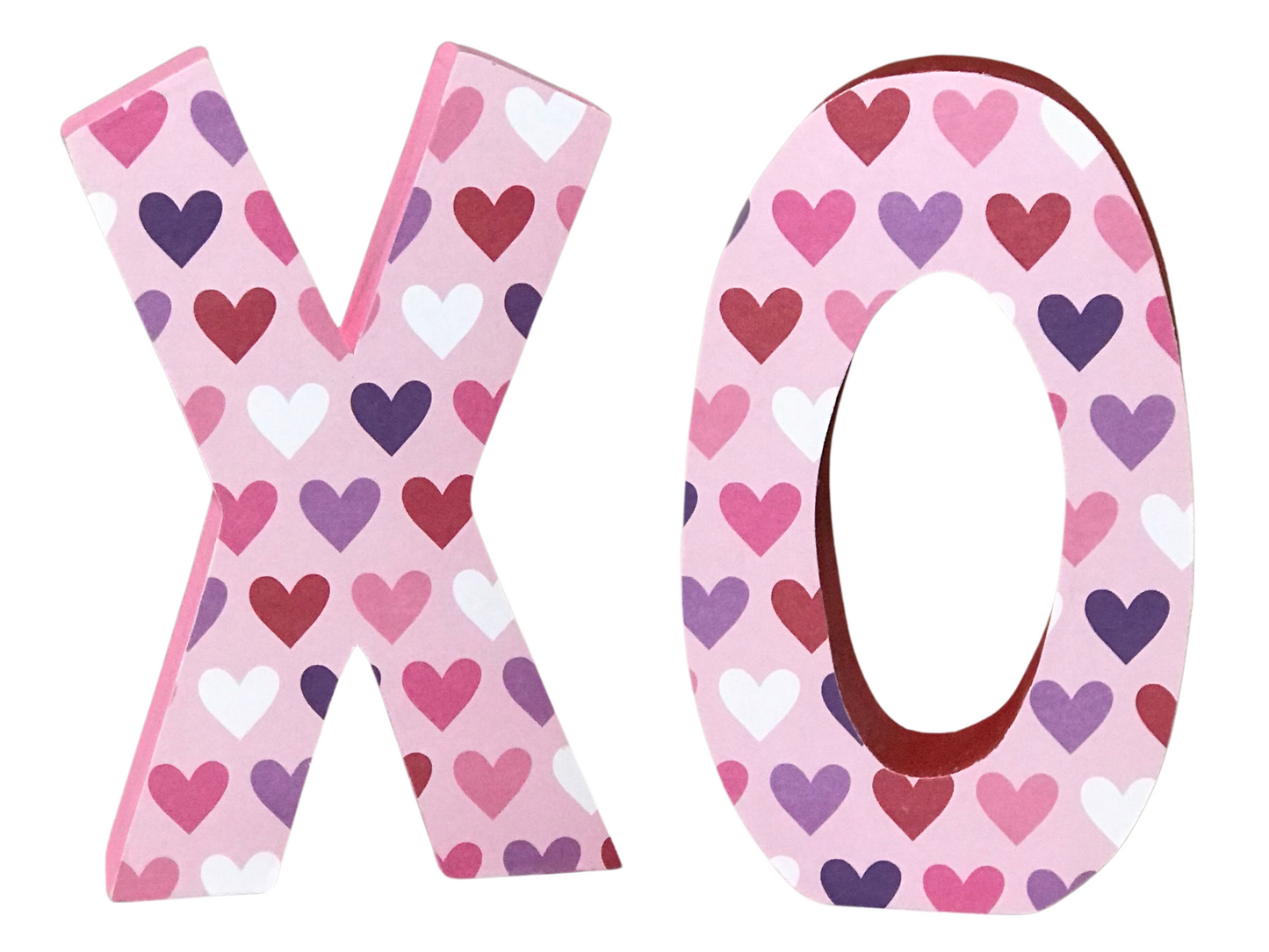 Reversible Valentine XO Letter Set