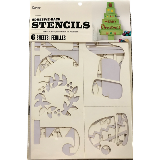 Christmas Adhesive Back Stencils