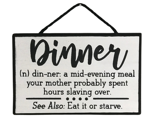 Dinner Definition Sign