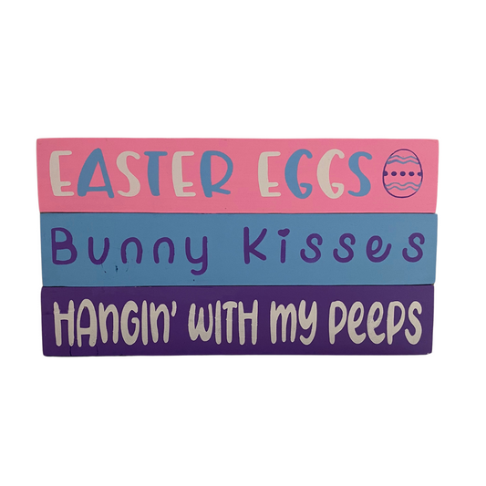 Easter Mini Stick Signs - Set of 3
