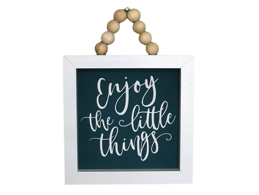 Enjoy the Little Things Framed Sign