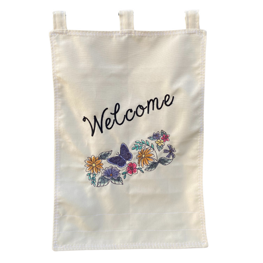 Garden Flag - Butterfly Welcome