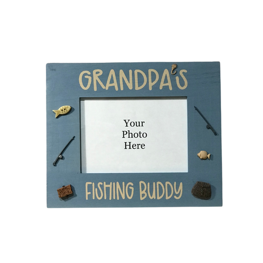 Grandpa's Fishing Buddy Picture Frame