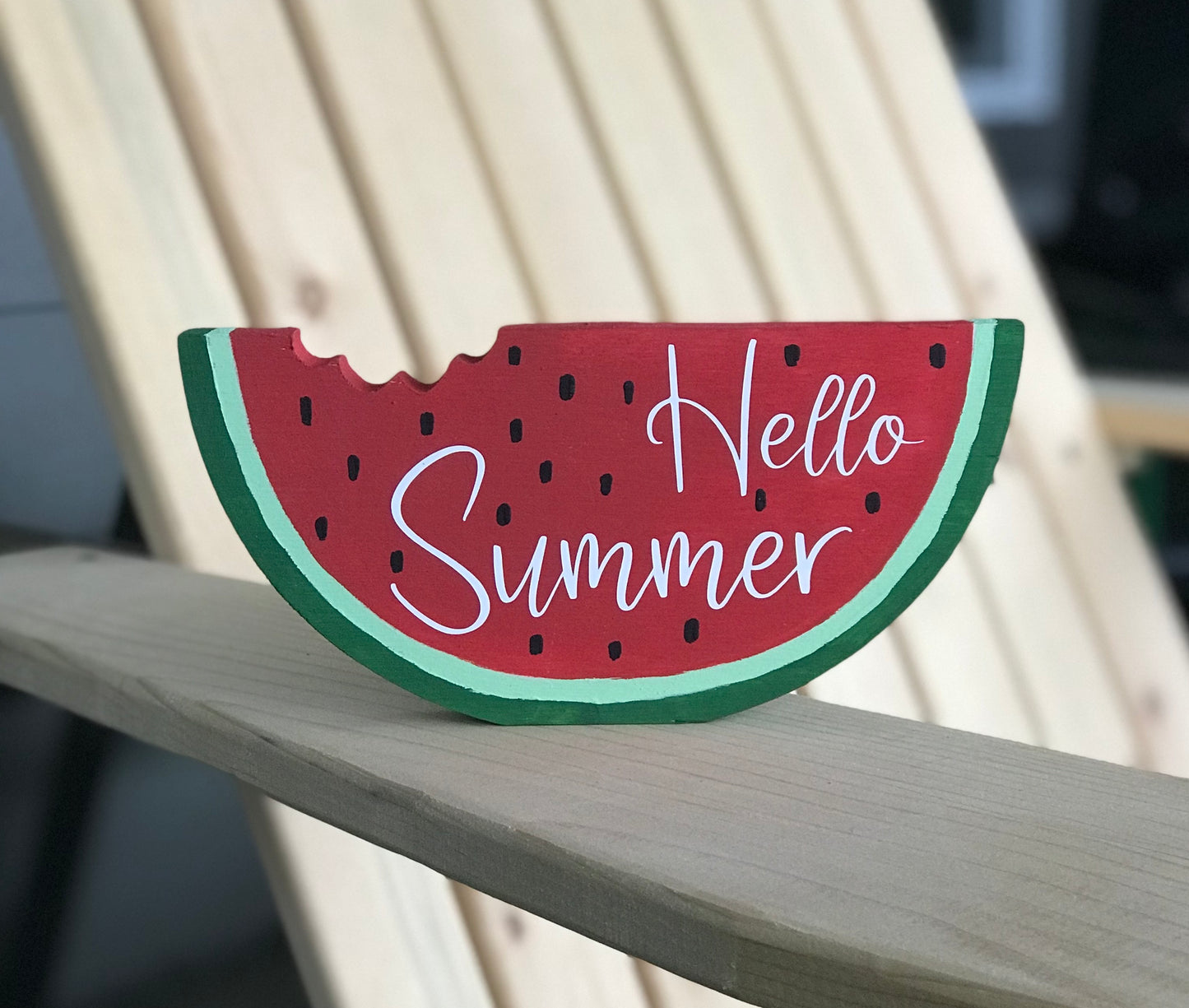 Free Standing Watermelon Wood Cutout