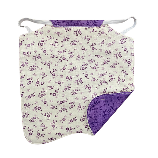 Small Hen Saddle - Purple Floral