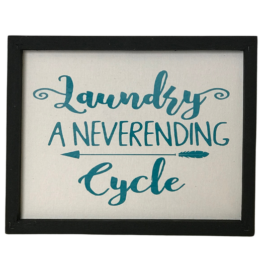 Laundry, A NeverEnding Cycle Sign