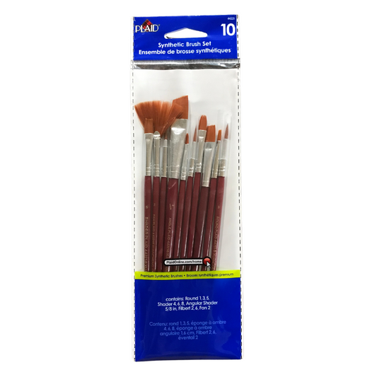 Plaid® Synthetic Paint Brush Set