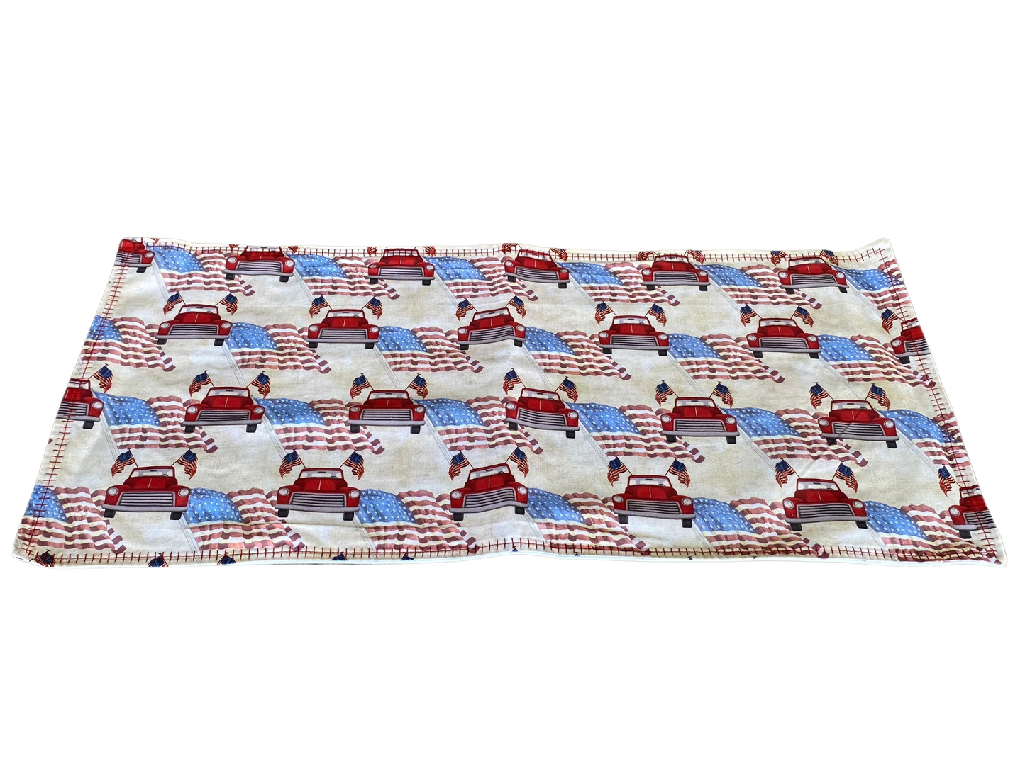 Reversible Patriotic and Heart Table Runner