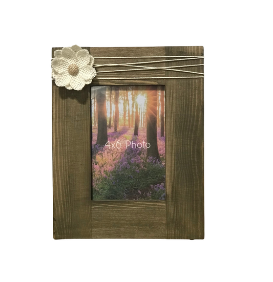 Rustic Flower Picture Frame