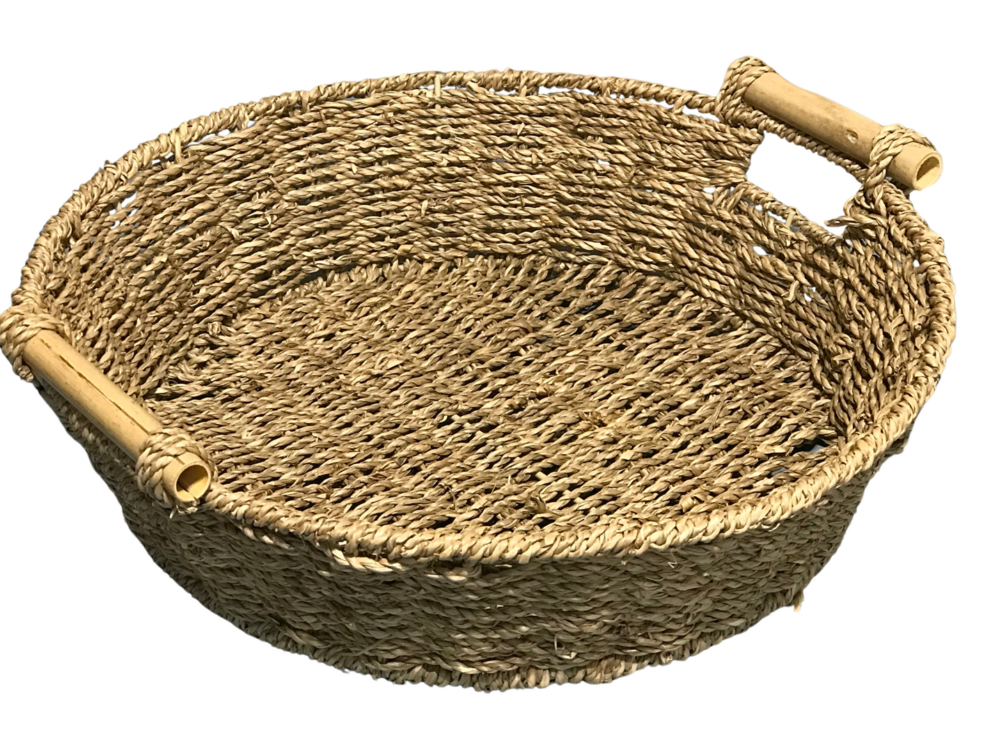 Seagrass Woven Round Basket