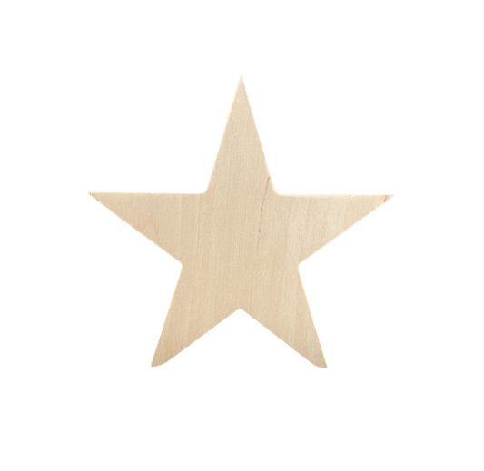 Free Standing Star Wood Cutout
