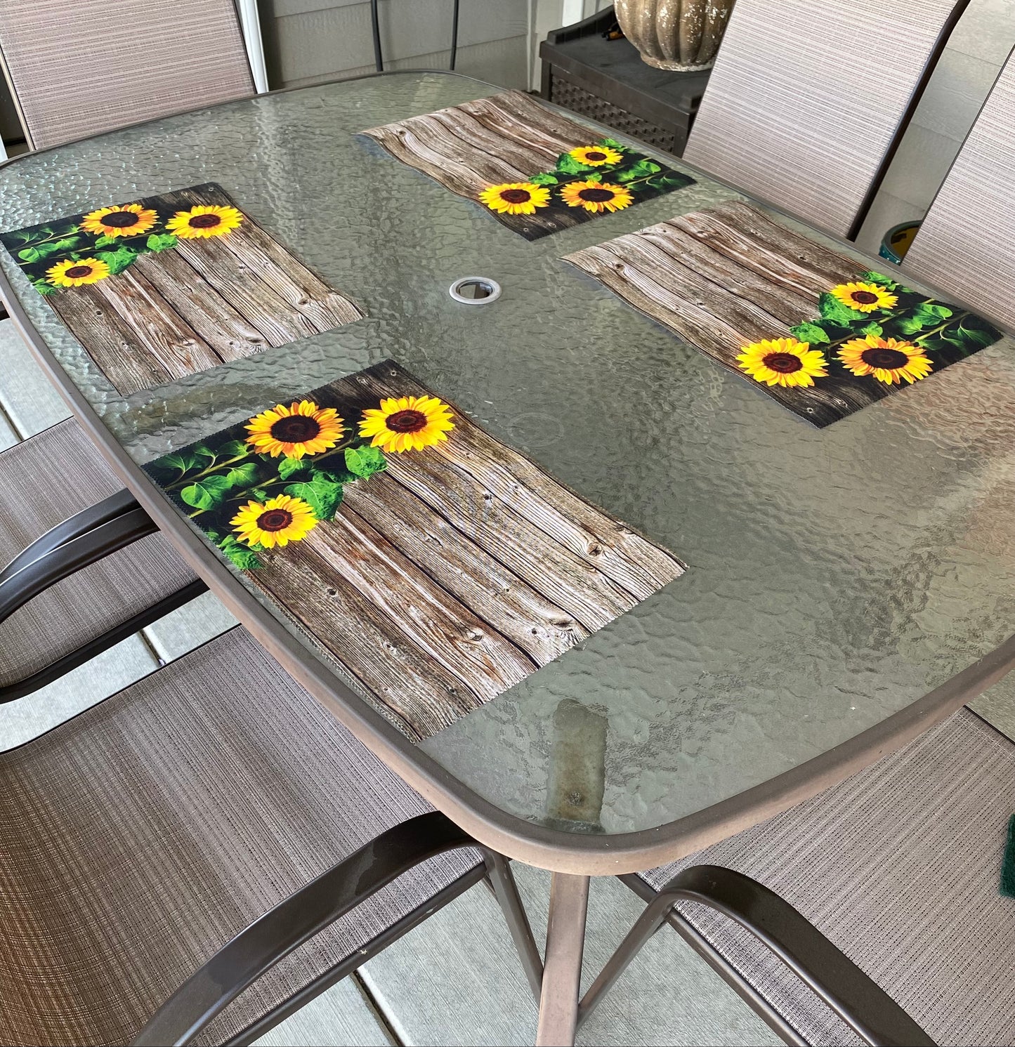 Set of 4 Sunflower Placemats