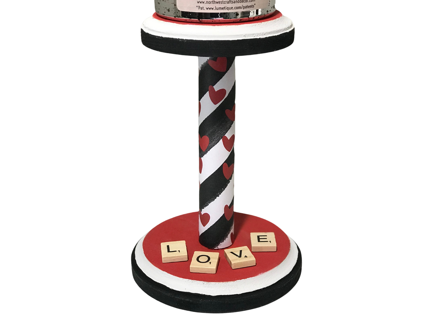 Valentine Pillar Candle Holder
