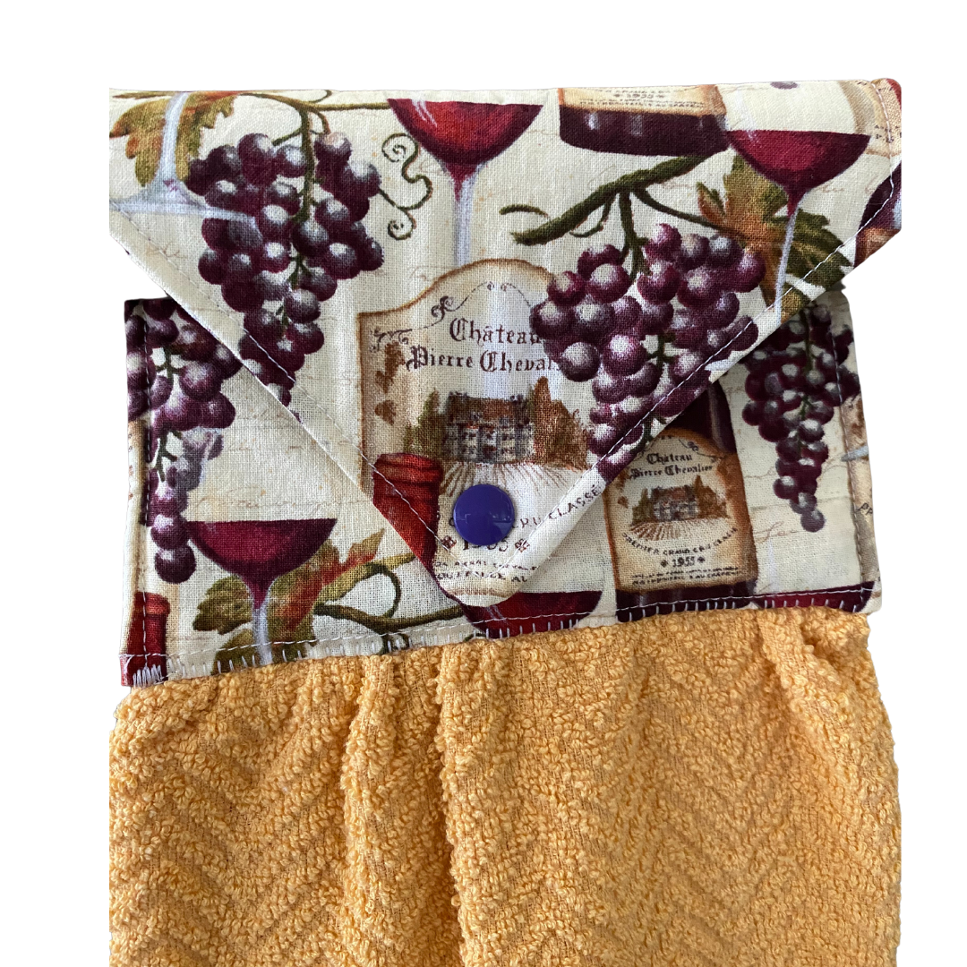 Wine Themed Hanging Kitchen Towel