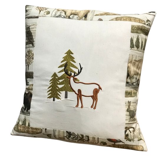 Woodland Deer Pillow Cover