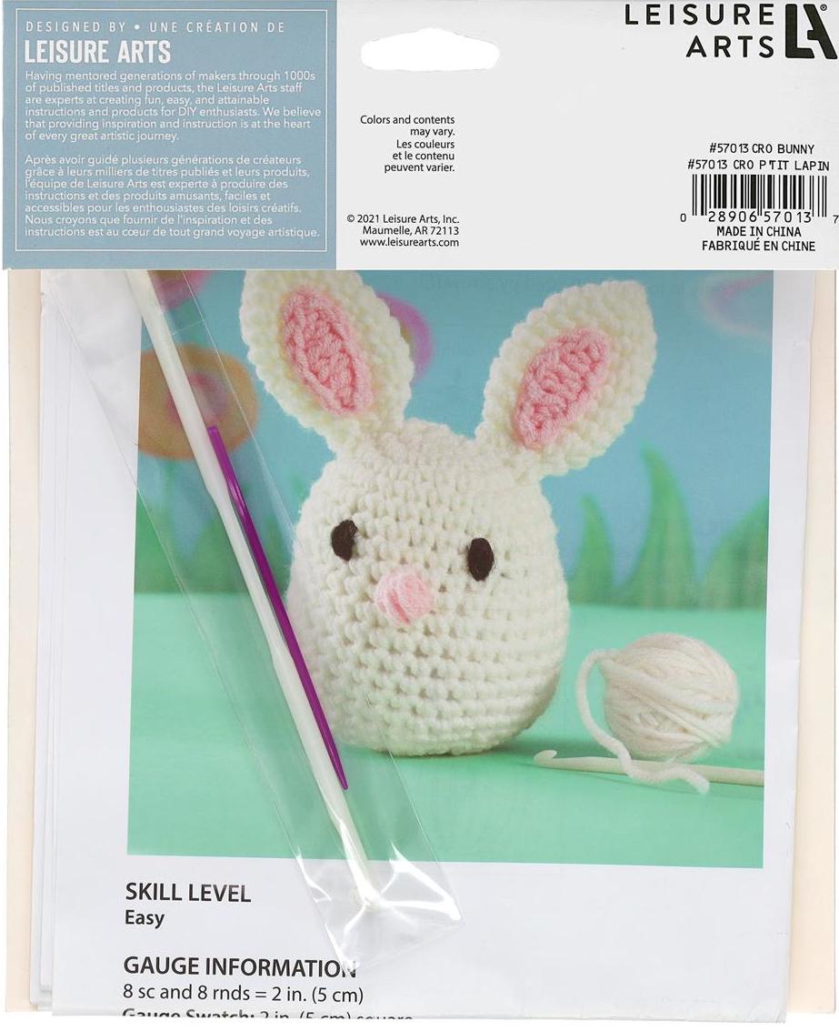 Crochet Pudgie Bunny Craft Kit