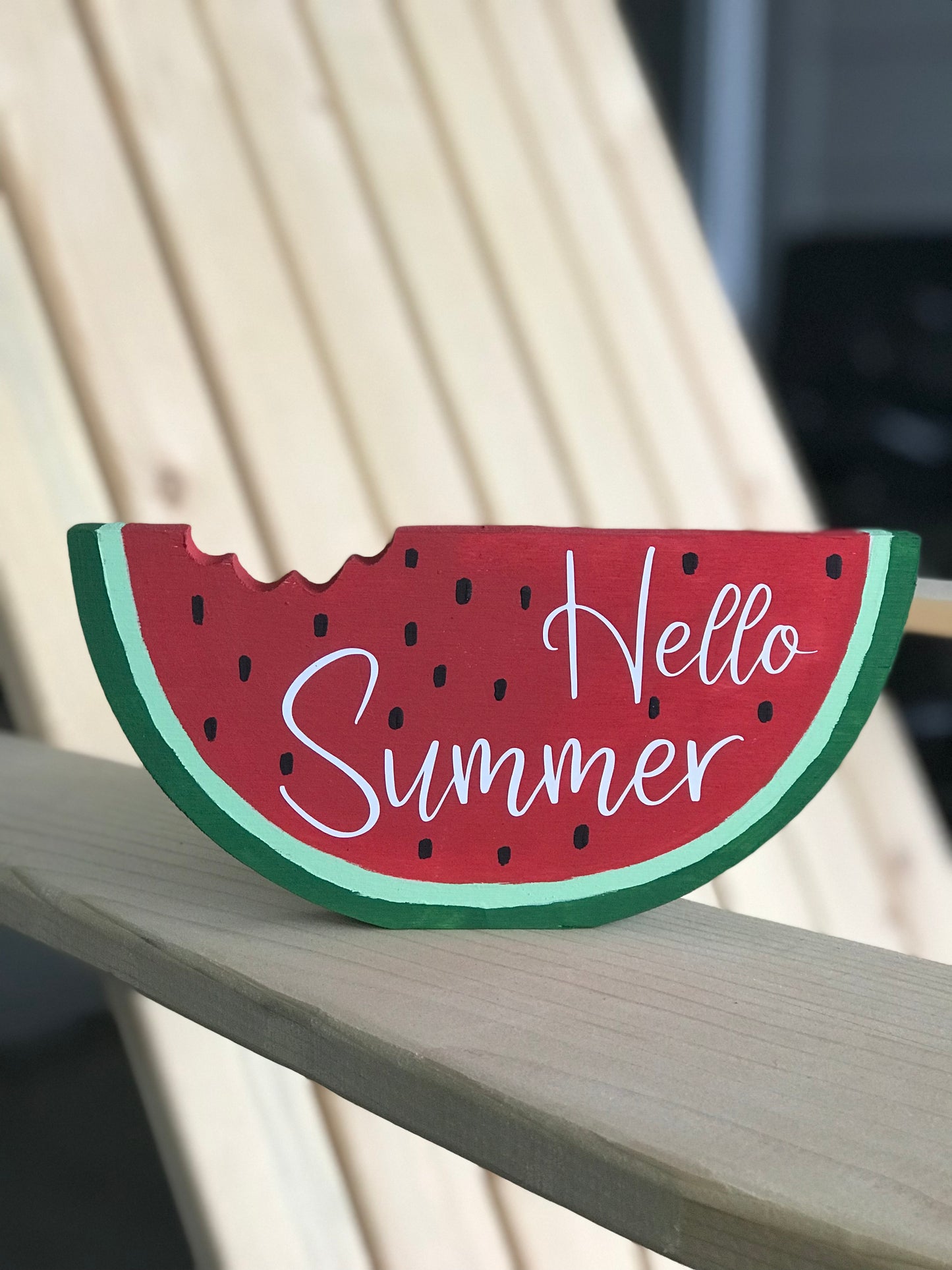 Hello Summer Watermelon Sign