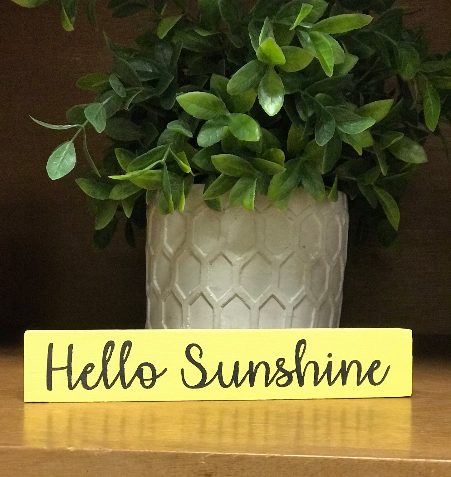 Hello Sunshine Mini Stick Sign