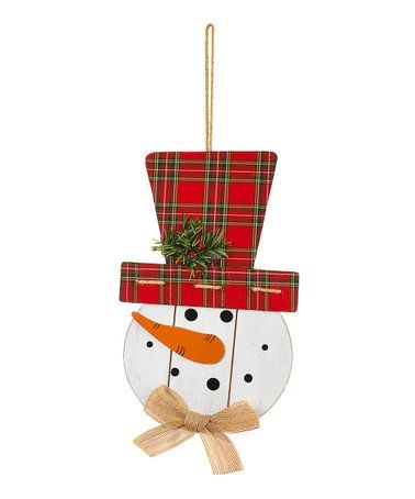 christmas decor, christmas door sign, christmas snowman, wood door sign, christmas wall decor, christmas plaid, wood snowman