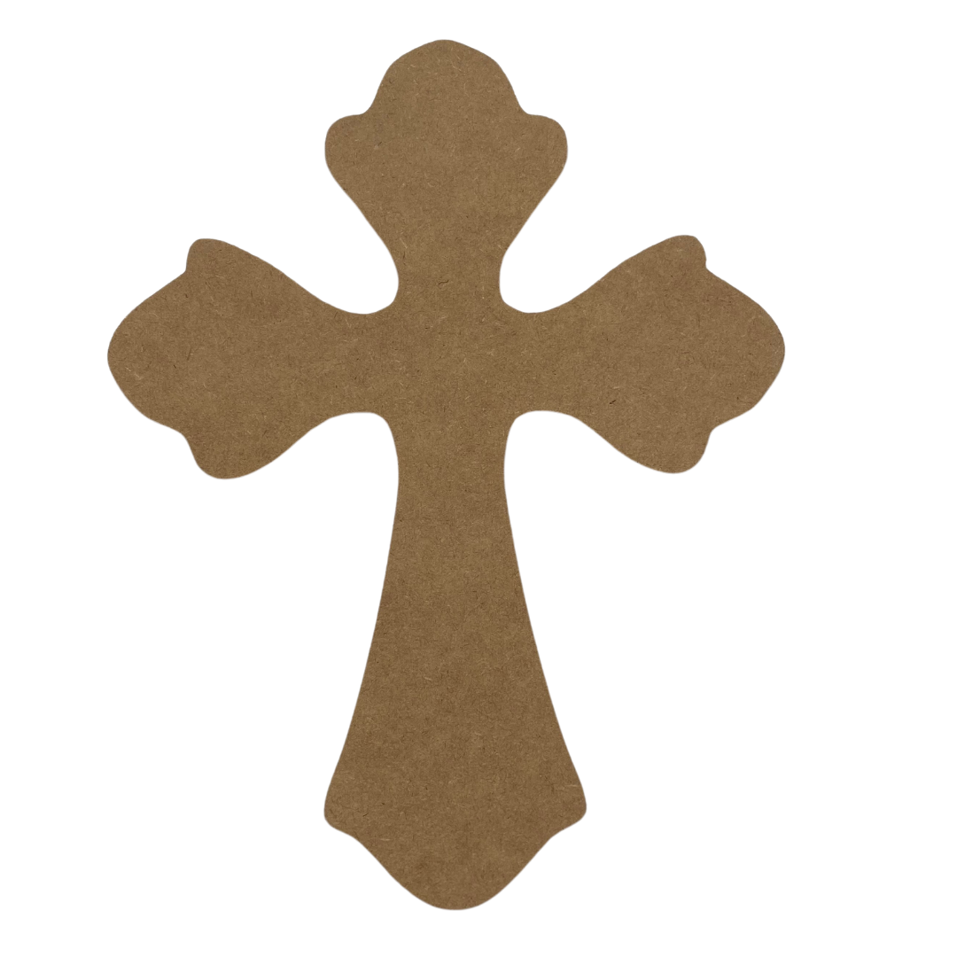 Unfinished Wood Cross 12 inch (Style 1)