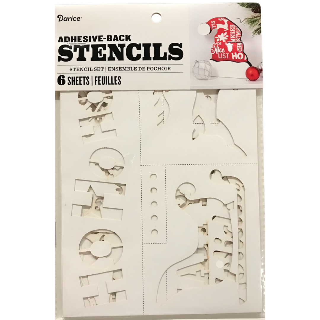 Christmas Themed Adhesive Stencils