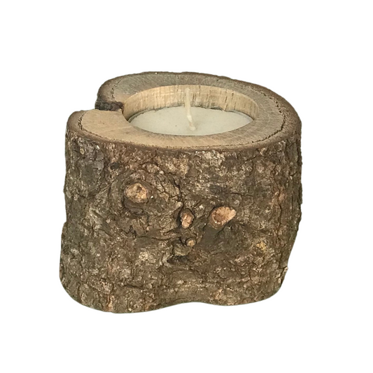 Rustic Oak Tree Candle Holder