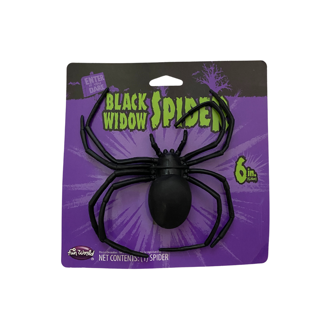 6 inch Black Widow Spider