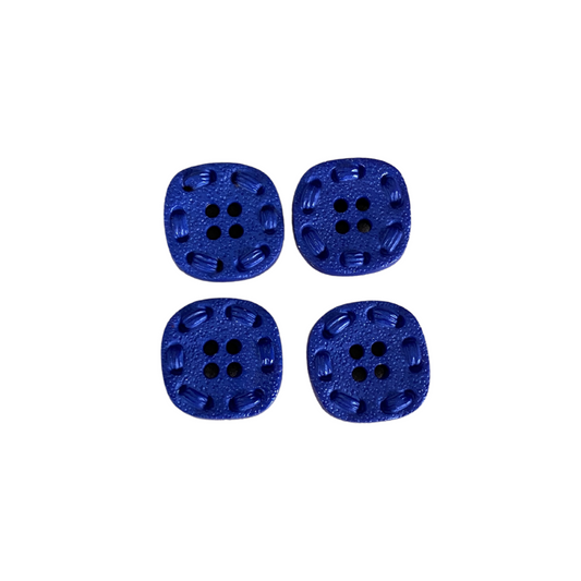 4 Hole Blue Buttons