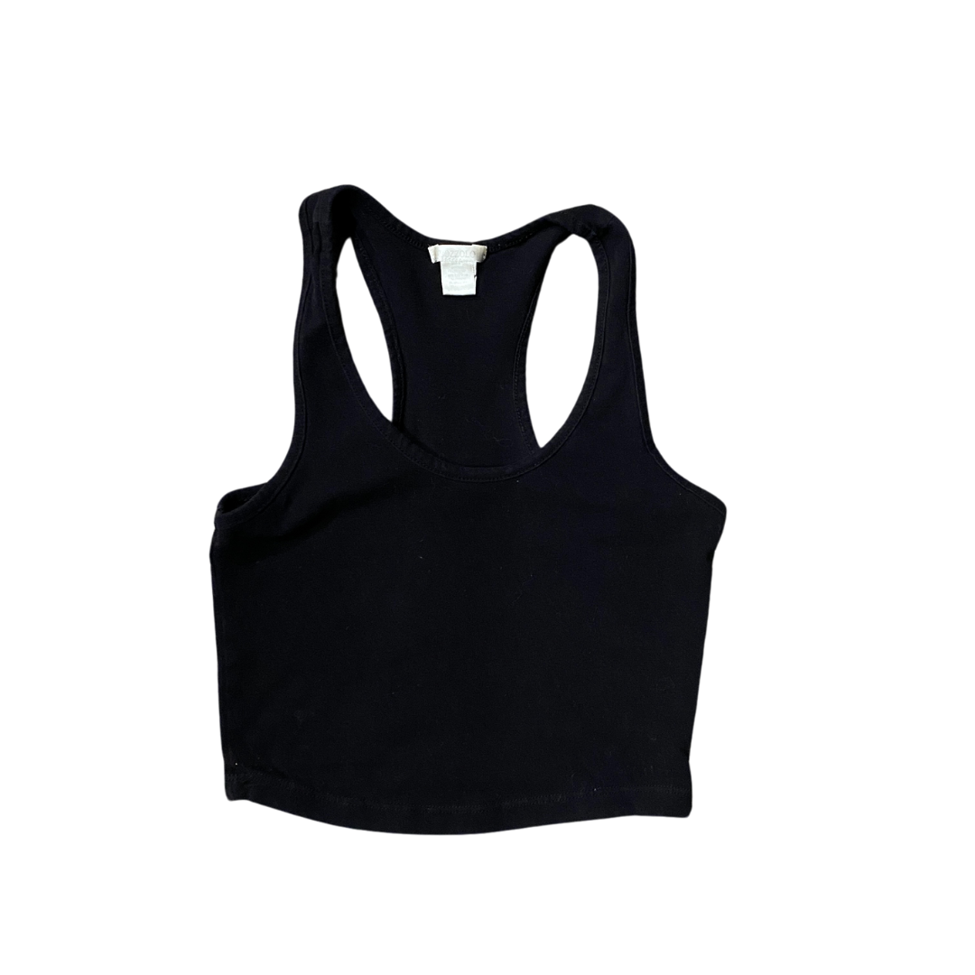 Bozzolo Black Crop Top Size Small