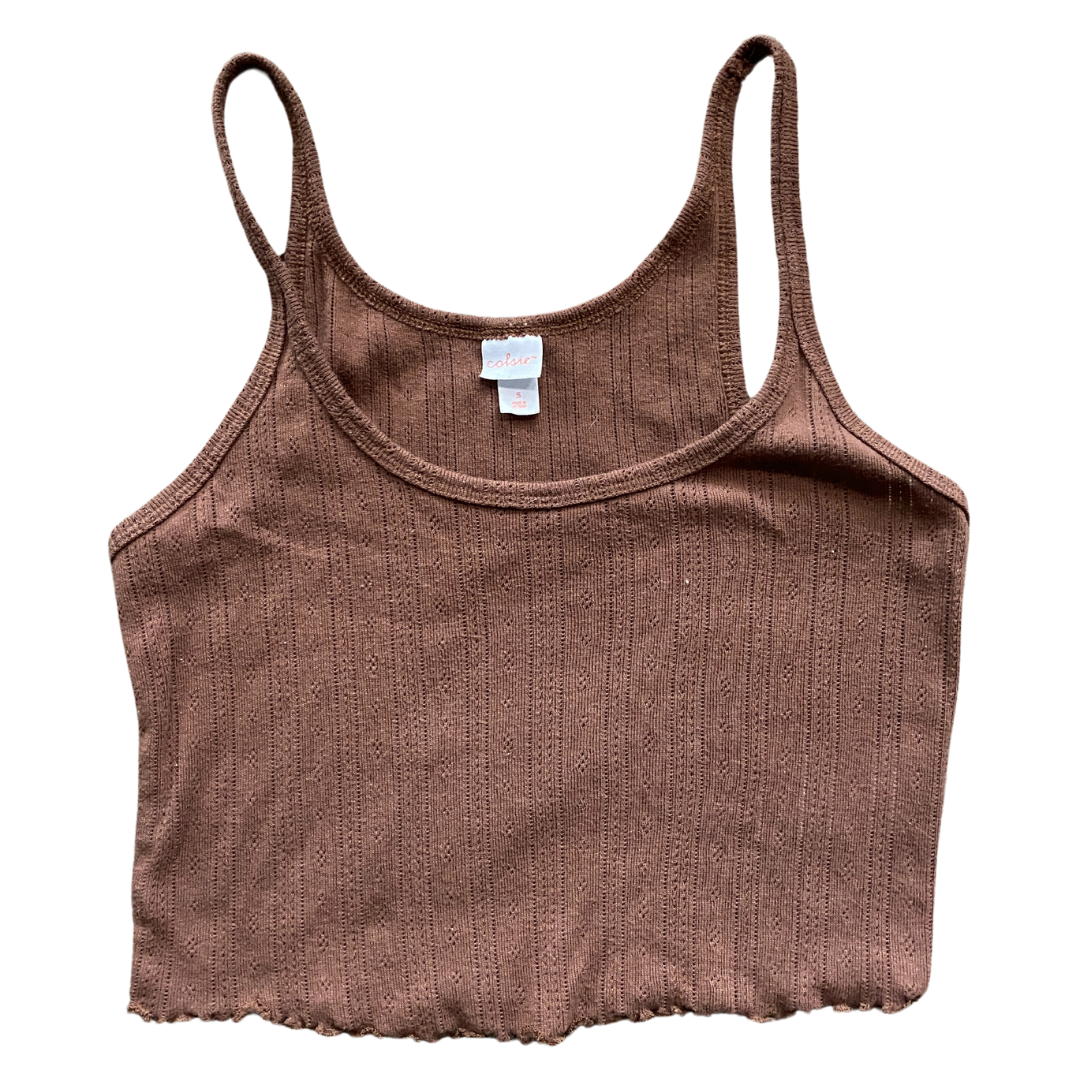 Brown Crop Top