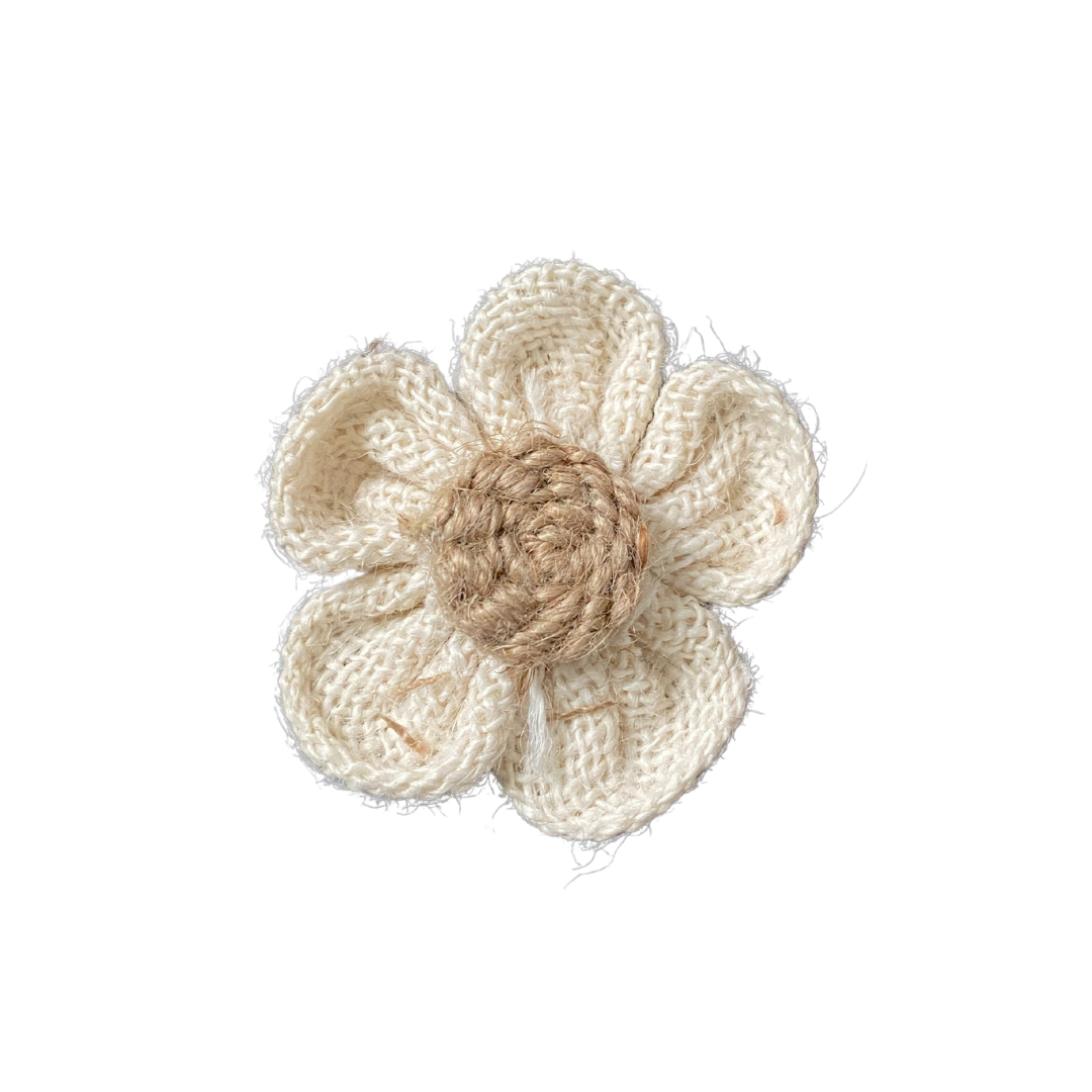 Burlap Flower #12