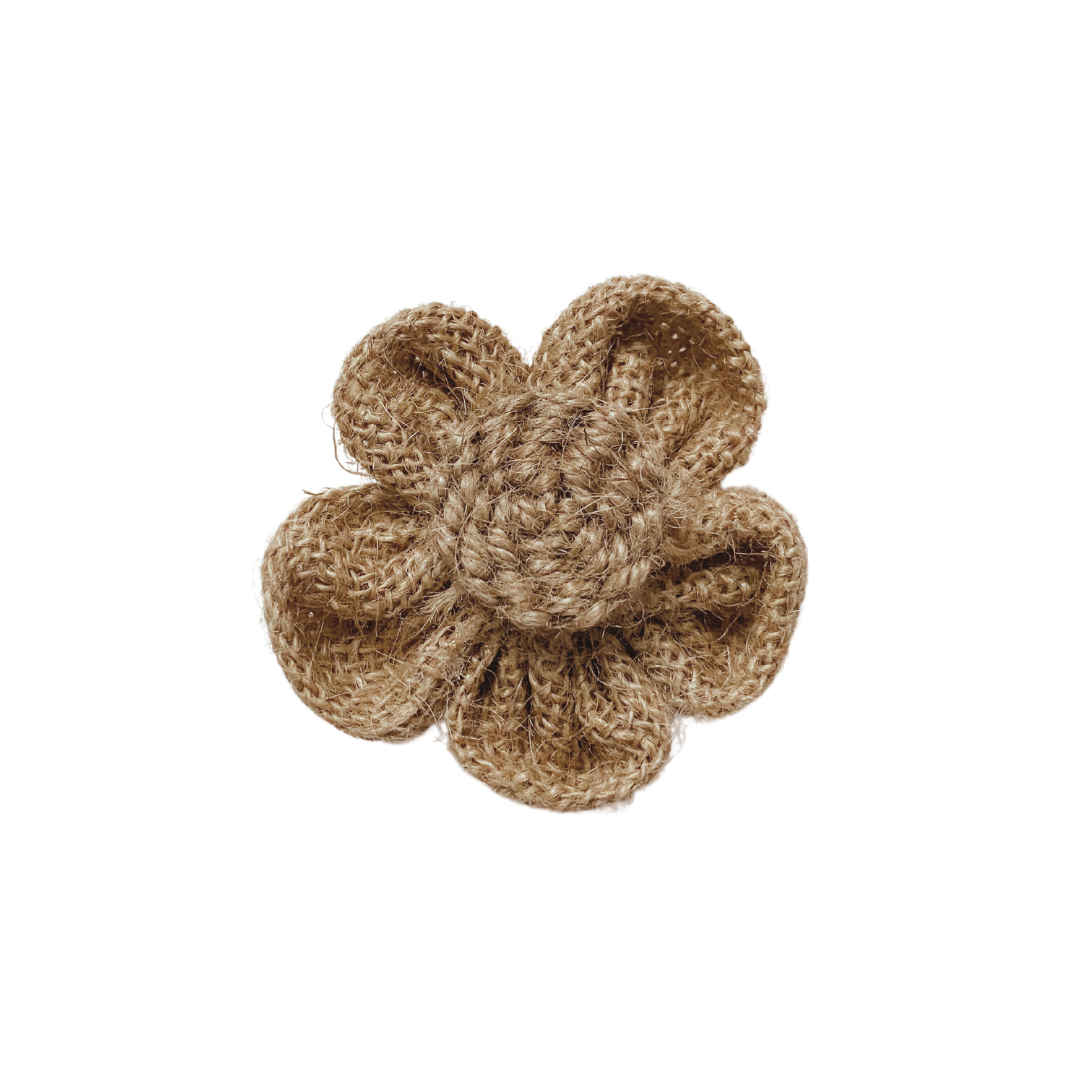 Burlap Flower #5