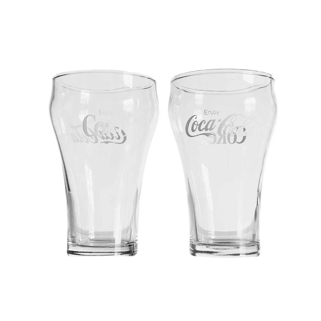 Set of 2 Vintage Coca Cola® Glass Tumblers