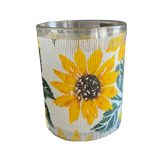 Sunflower Wrapped Votive Candle Holder