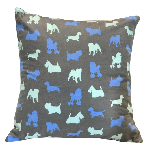 Dog Silhouette Pillow Cover