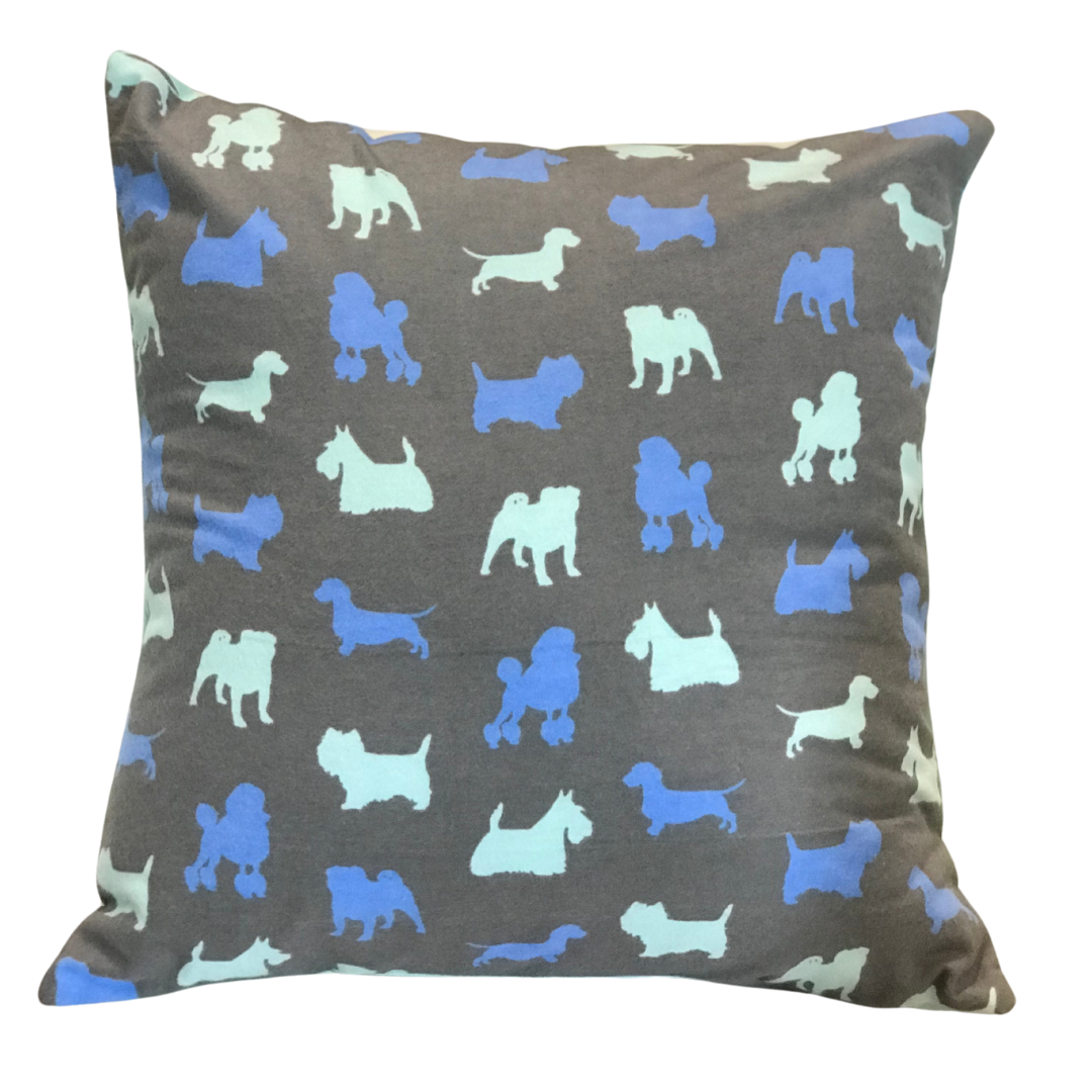 Dog Silhouette Pillow Cover