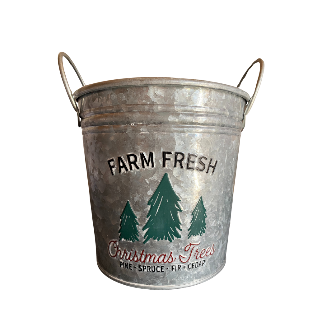 Farm Fresh Christmas Tree Pail