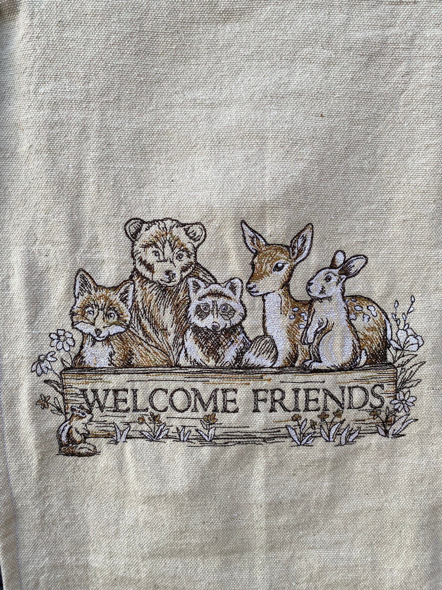 Garden Flag - Welcome Friends (Canvas)