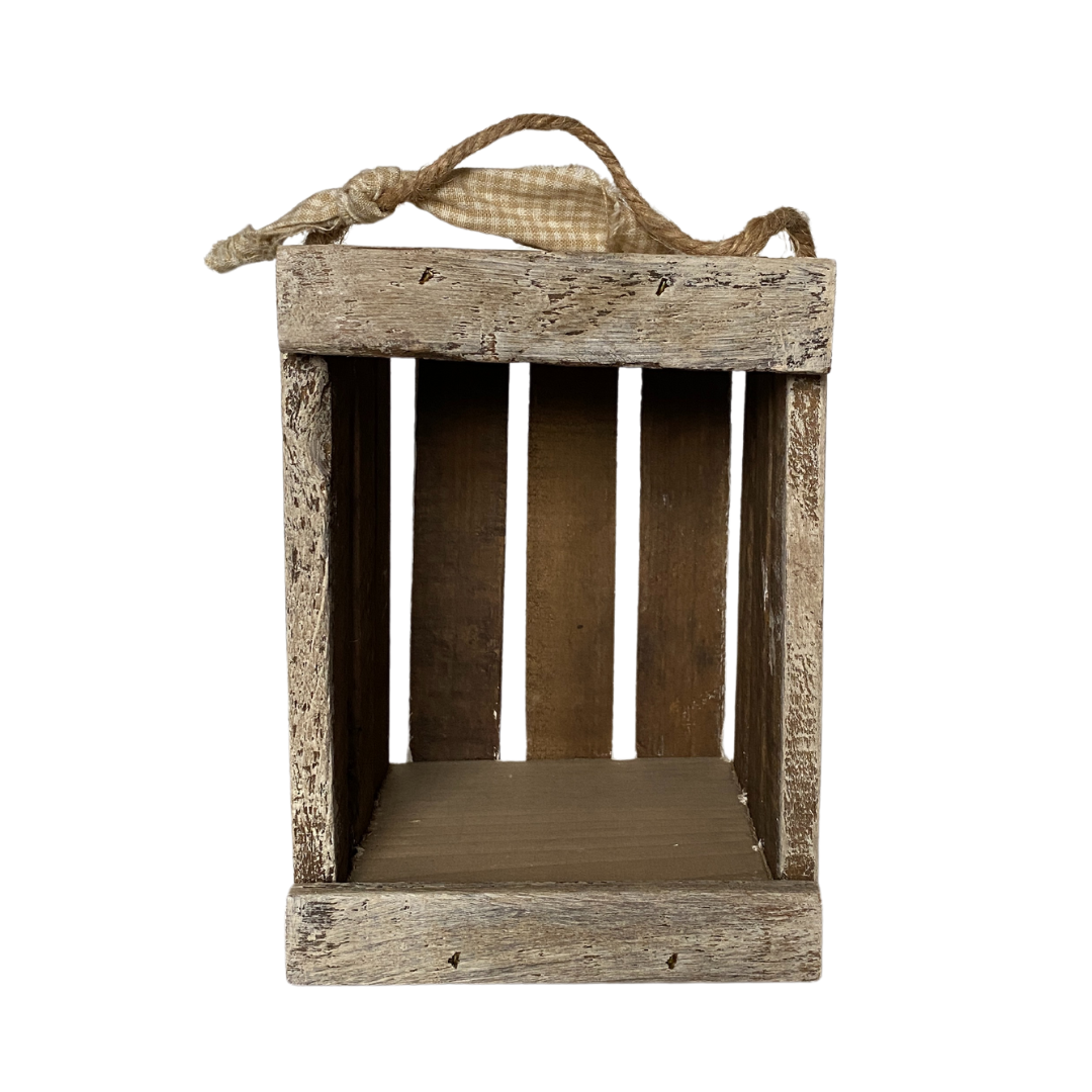 Wood Hanging Lath Crate