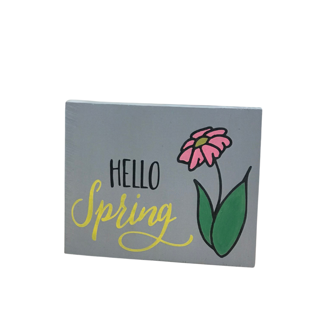 Hello Spring Shelf Sitter