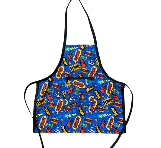 Kids Superhero Saying Apron (Small)