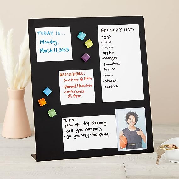 Magnetic Memo Board with Easel Stand