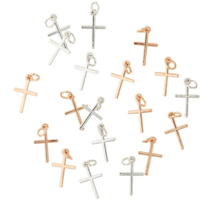 Metal Cross Charms