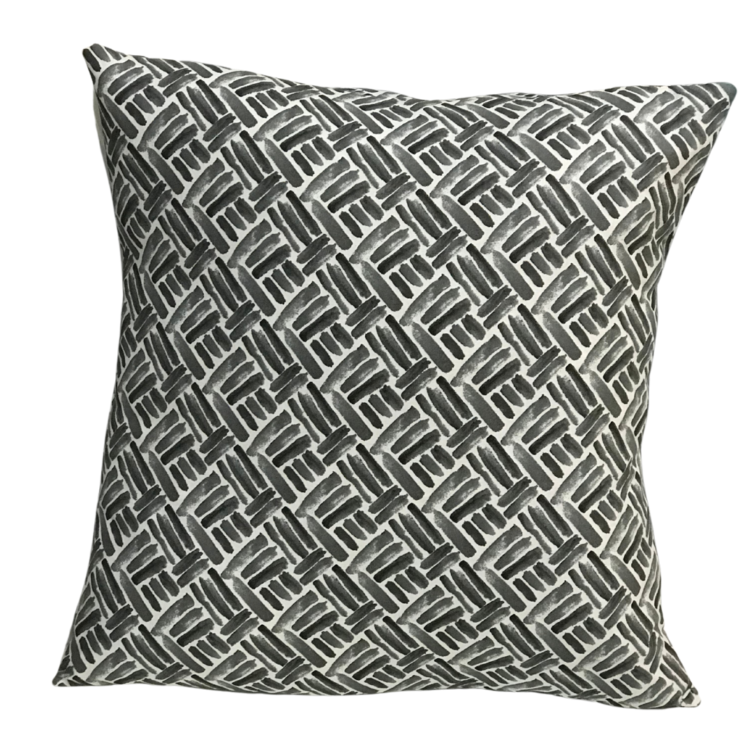 Brushstroke Patterned Pillow Cover