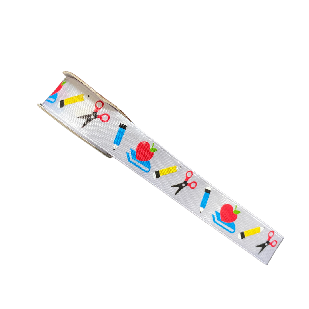 School Supplies Satin Ribbon