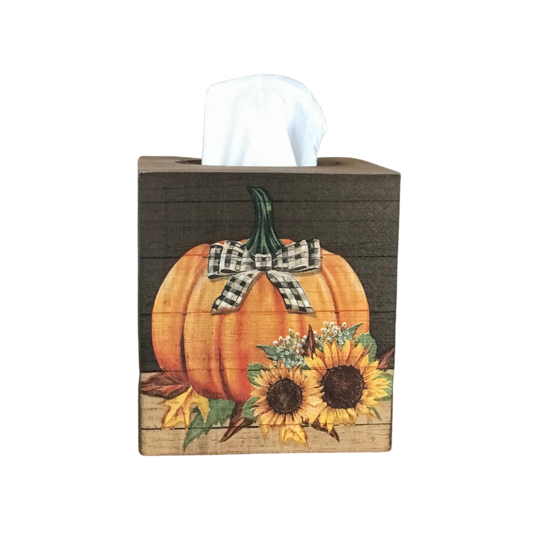 Fall Tissue Box Cover