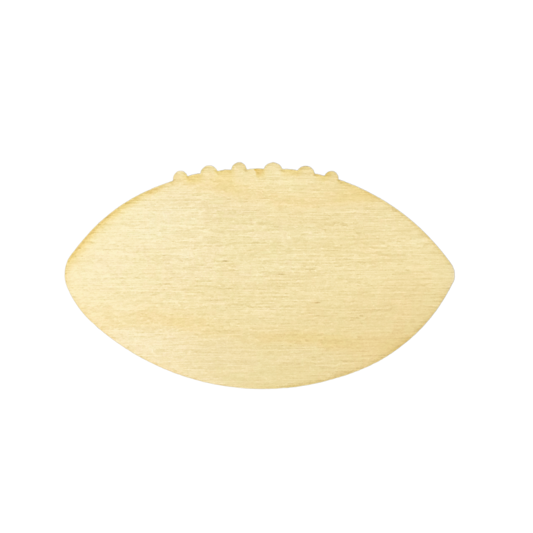 Wood Cutout Football 3”