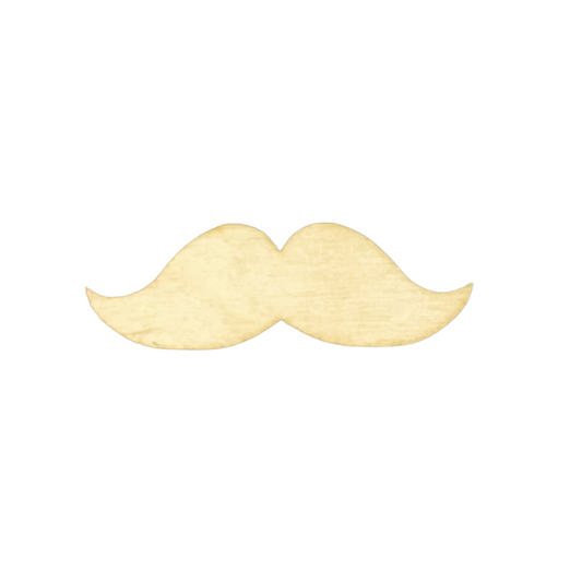 Wood Cutout Mustache 2”